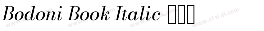 Bodoni Book Italic字体转换